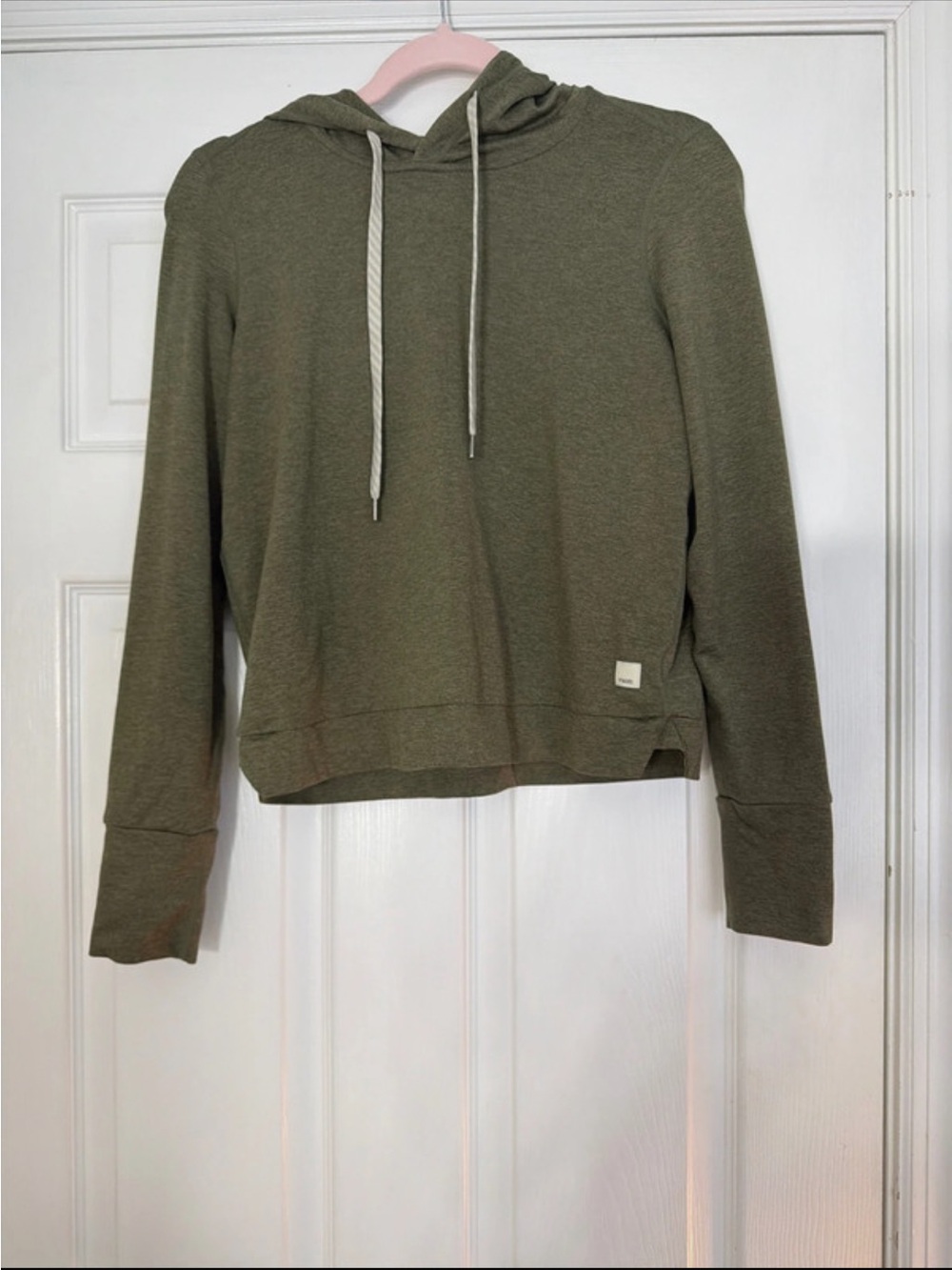 Vuori Halo Essential Hoodie- olive green